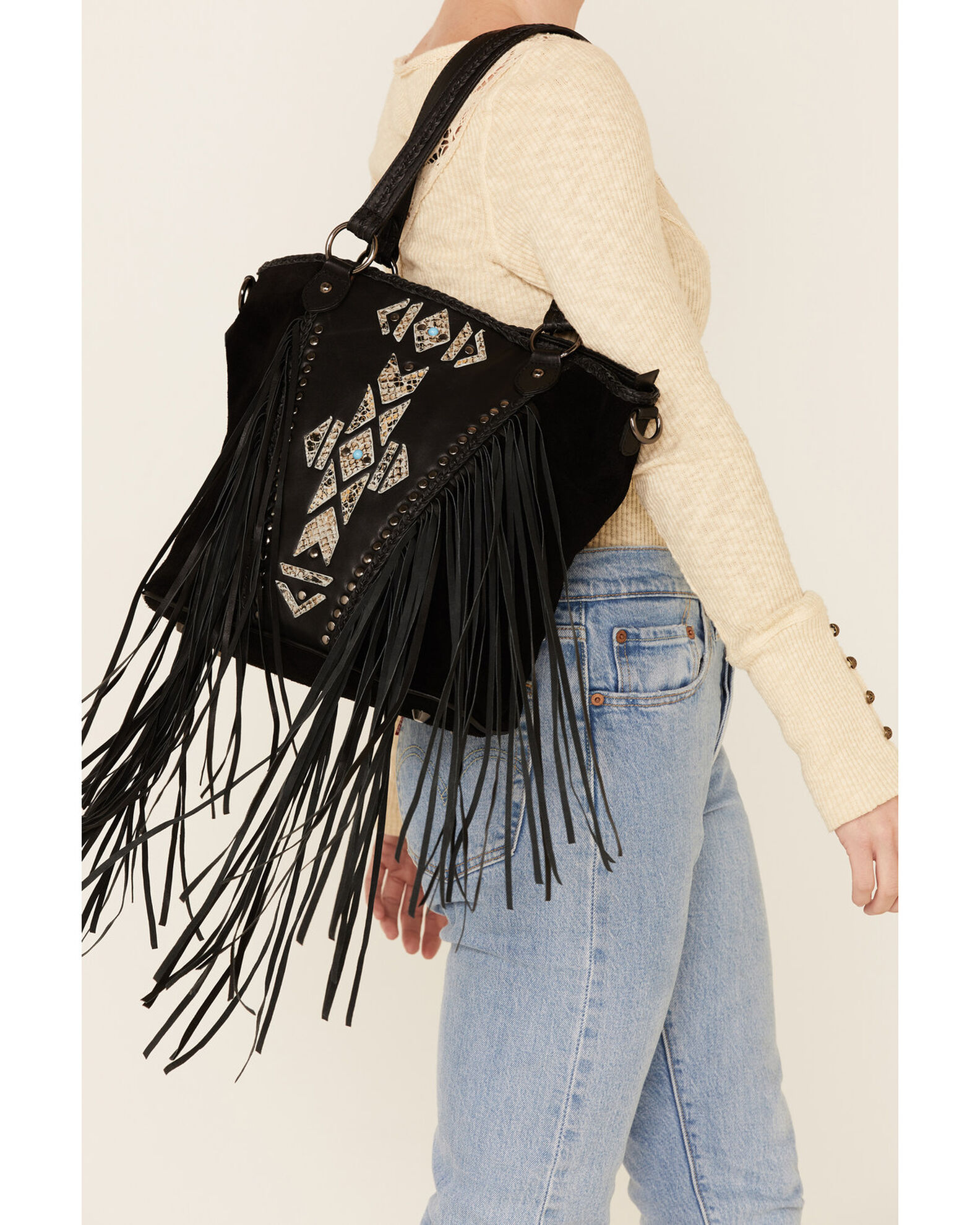 Idyllwind Women s Wild Roamer Fringe Tote Bag