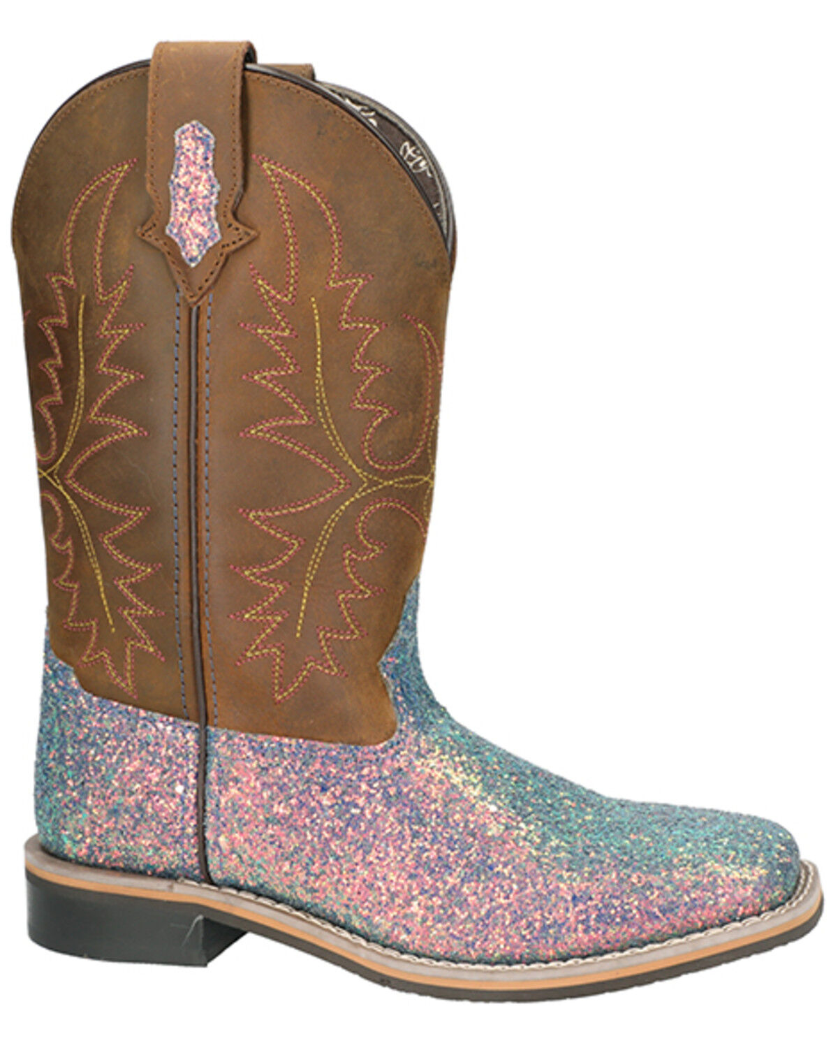 Image #2 - Smoky Mountain Women's Las Vegas Western Performance Boots - Broad Square Toe, Multi, hi-res