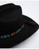 Image #1 - Austin Accent Amber Horn Beaded Hat Band, Turquoise, hi-res