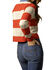 Image #3 - Kimes Ranch Women's Jamila Striped Long Sleeve Polo Shirt, Red, hi-res