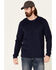 Image #1 - North River Men's Moleskin Crew Long Sleeve T-Shirt, Blue, hi-res