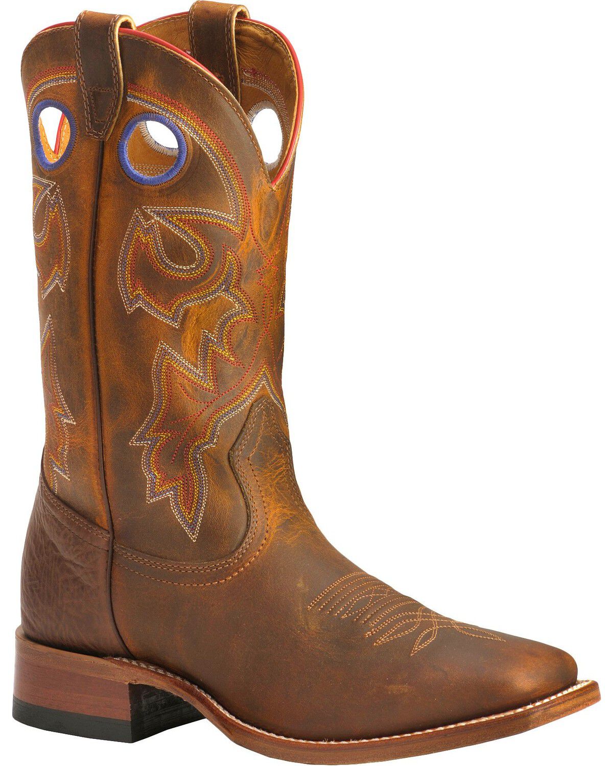 Image #1 - Boulet Men's Stockman Western Boots - Wide Square Toe, Tan, hi-res