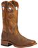 Image #1 - Boulet Men's Stockman Western Boots - Wide Square Toe, Tan, hi-res