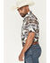 Image #2 - Rock & Roll Denim Men's Dale Brisby Southwestern Print Short Sleeve Snap Stretch Western Shirt, Grey, hi-res