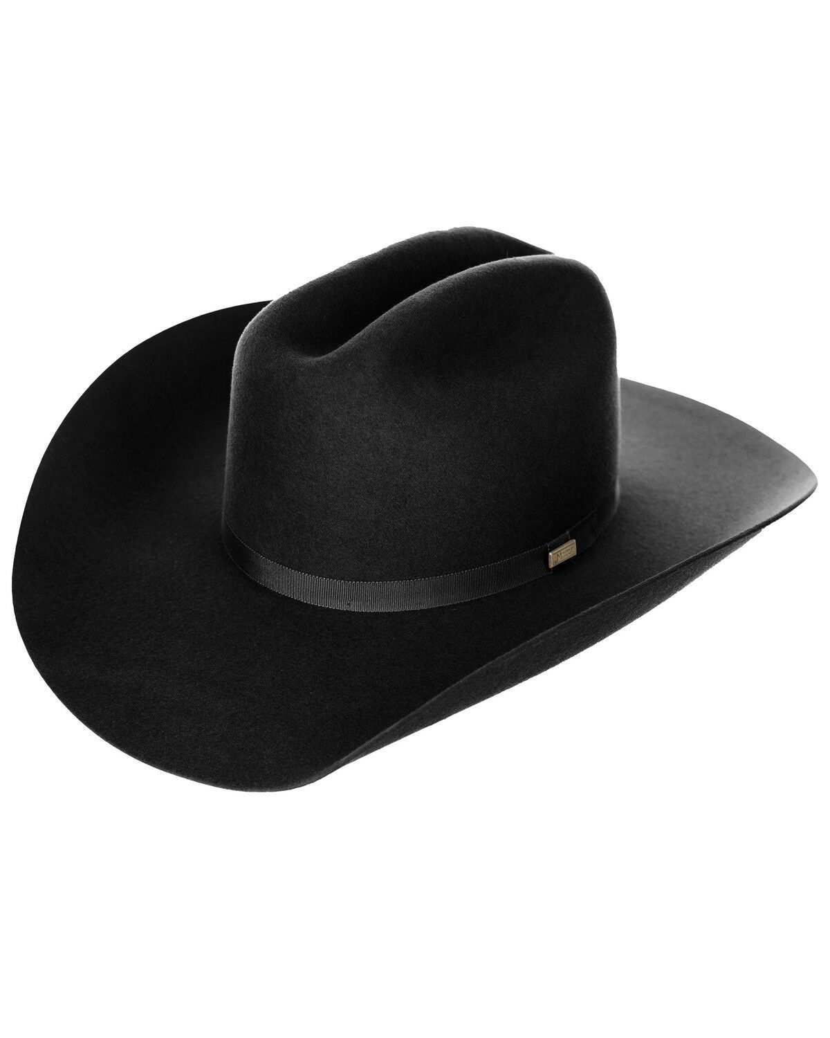 Larry Mahan Telluride 6X Felt Cowboy Hat, Black, hi-res