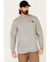 Image #1 - Ariat Men's FR Logo Crew Neck Long Sleeve Shirt, , hi-res