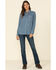 Image #2 - Carhartt Women's FR Force Lightweight Button Front Long Sleeve Shirt, Steel Blue, hi-res