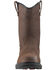 Image #5 - Avenger Men's Waterproof Western Work Boots - Soft Toe, Brown, hi-res