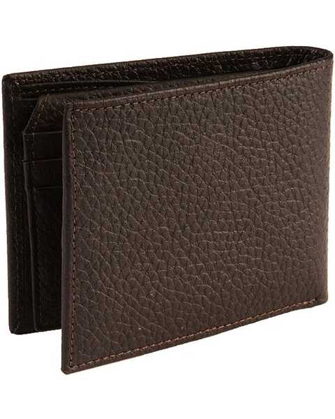 Image #3 - John Deere Bi-Fold Leather Wallet, Brown, hi-res