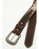 Image #2 - Cody James Men's Tucker Southwestern Leather Belt, Black, hi-res