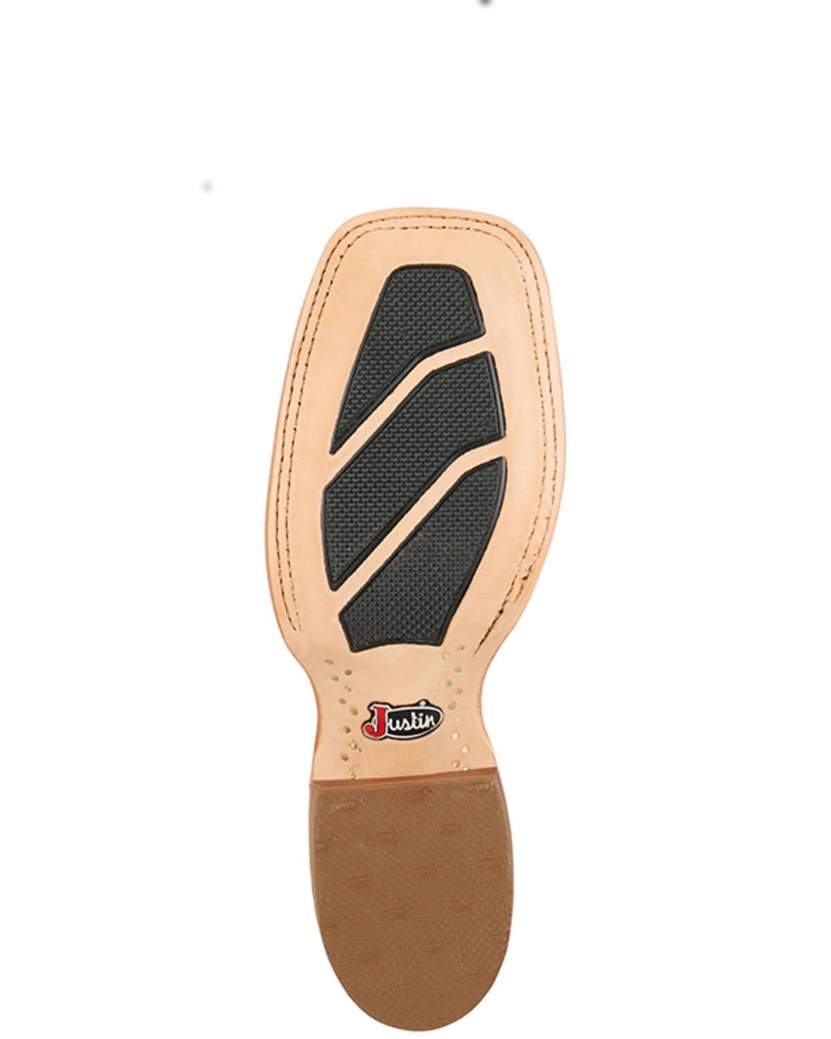Image #7 - Justin Men's Burchett Performance Western Boots - Broad Square Toe, Cream, hi-res