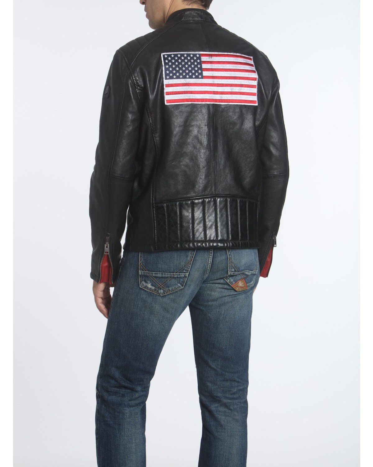 Mauritius Leather Men's George 250 Leather Jacket, Black, hi-res
