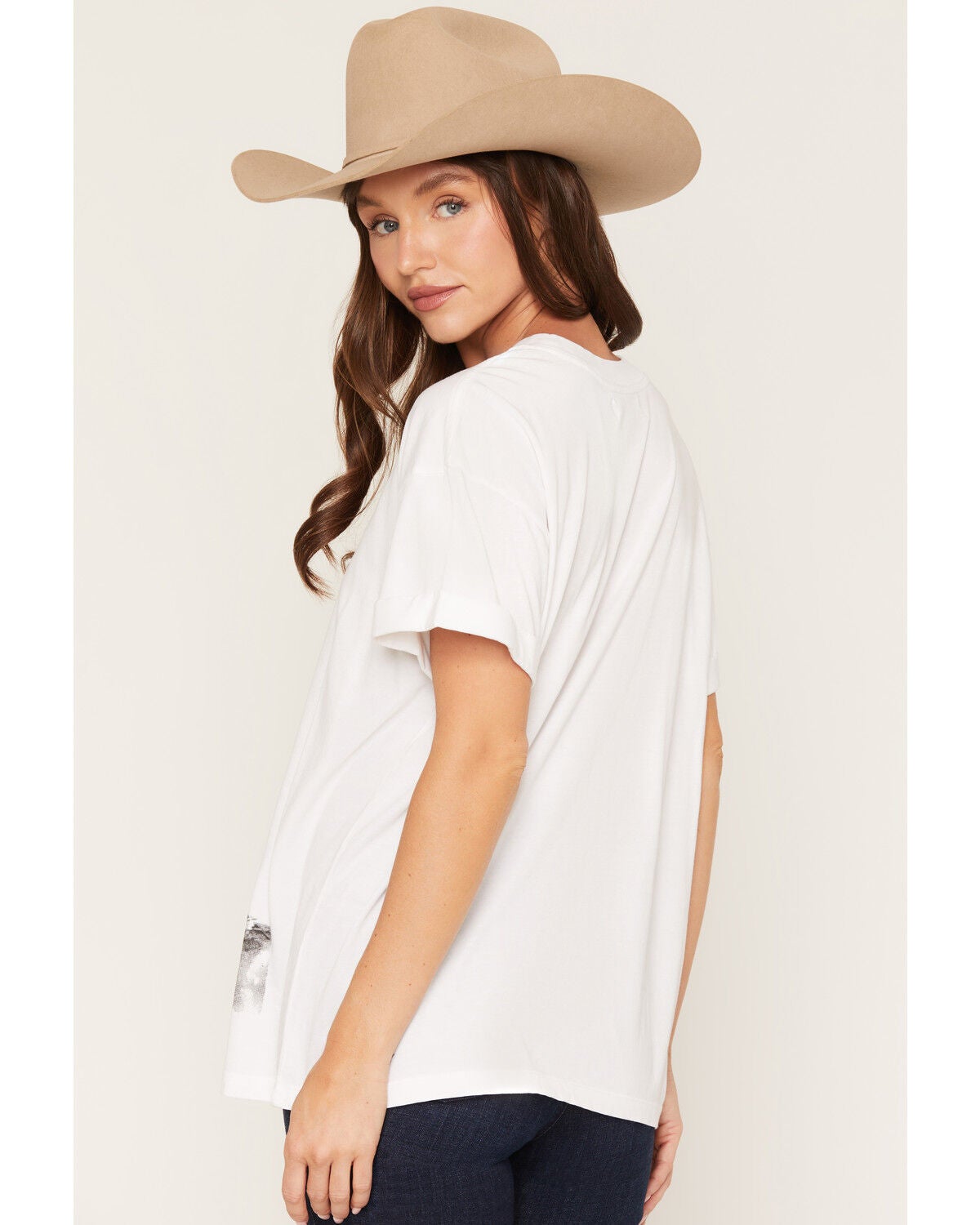 Image #4 - Girl Dangerous Women's Cheyenne Rodeo Short Sleeve Graphic Tee, White, hi-res