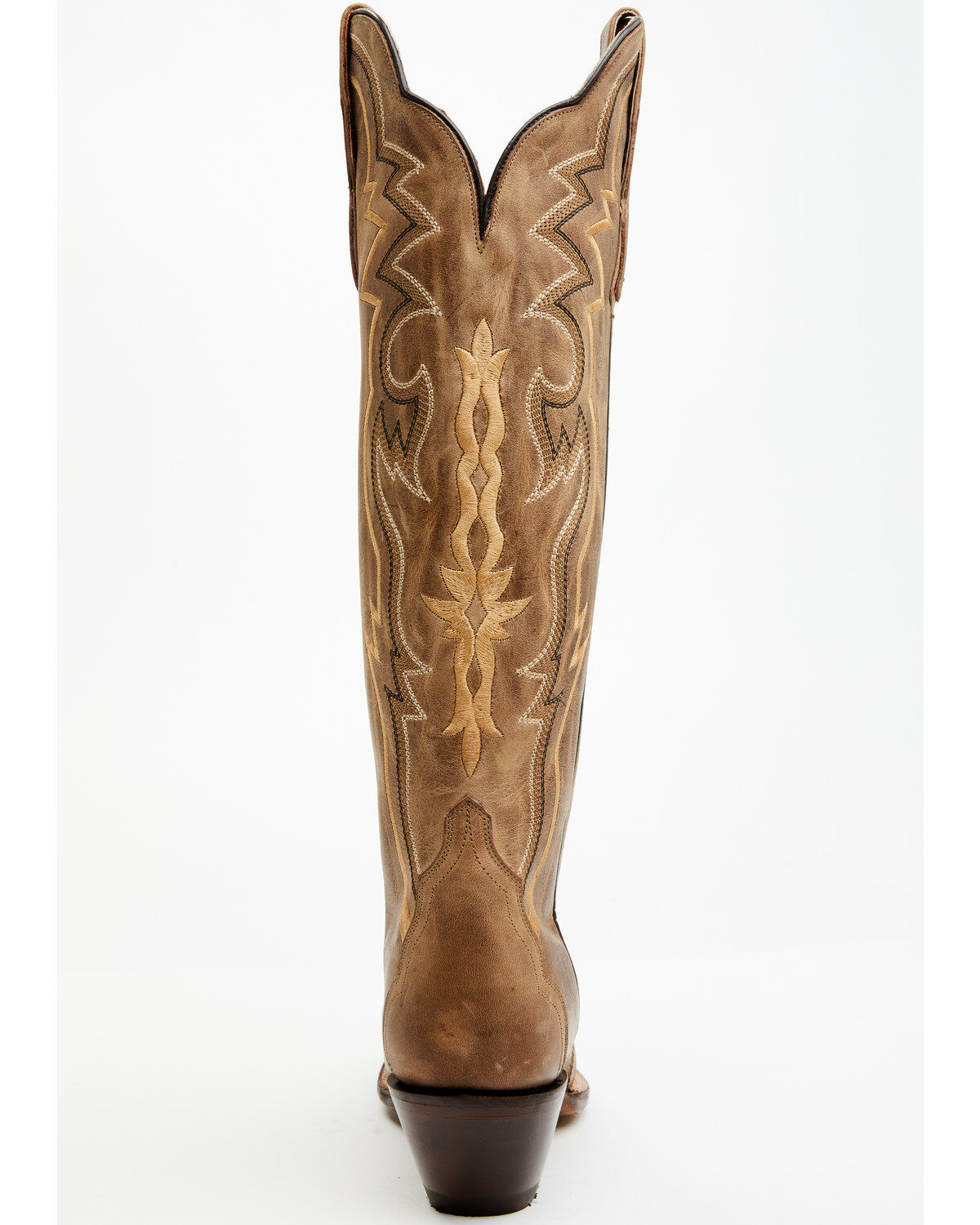 Image #5 - Dan Post Women's Triad Silvie Tall Western Boots - Snip Toe, Brown, hi-res
