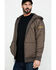 Image #3 - Ariat Men's Rebar Cold Weather Reversible Zip Work Hooded Sweatshirt - Big & Tall, Bark, hi-res
