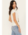 Shyanne Women's Cactus Short Sleeve Graphic Tee, Cream, hi-res