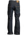 Lapco Men's FR Dark Wash Modern Fit Bootcut Work Jeans - Big , Dark Blue, hi-res
