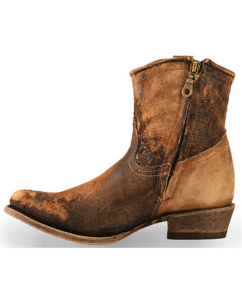 Image #2 - Corral Women's Lamb Abstract Boots - Round Toe, Chocolate, hi-res