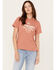 Image #1 - Wrangler Women's Boot Barn Exclusive For the Ride Short Sleeve Graphic Tee, Rust Copper, hi-res