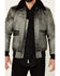 Image #3 - Understated Leather Men's Spirit Distressed Cowhide Zip-Front Leather Bomber Jacket, Distressed Black, hi-res