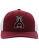 Image #3 - Hooey Men's Punchy Logo Embordered Trucker Cap, Maroon, hi-res