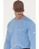 Image #2 - Ariat Men's FR Air Henley Long Sleeve Button-Down Work Shirt, Medium Blue, hi-res