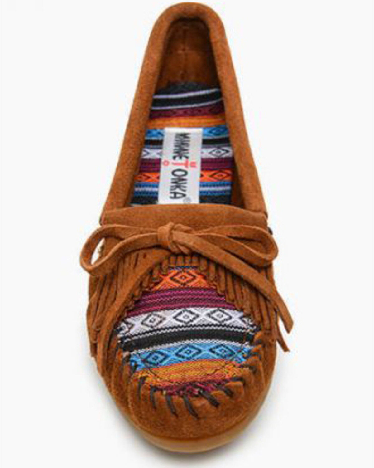 Image #4 - Minnetonka Women's Kilty Moccasins, Brown, hi-res