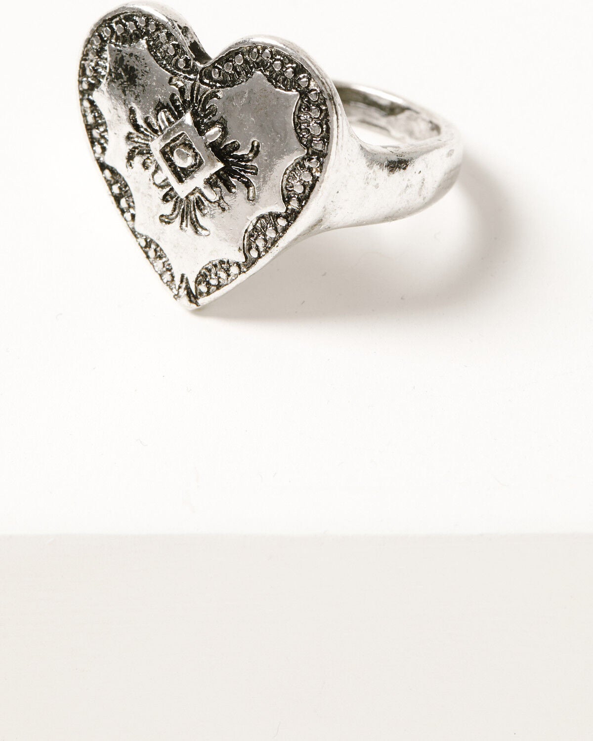 Image #2 - Shyanne Women's Heart Ring Set - 3 Piece, Silver, hi-res