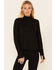 Image #1 - Shyanne Women's 1/2 Zip Logo Sleeve Relaxed Pullover, Black, hi-res