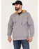 Brothers & Sons Men's French Terry Anorak 1/4 Zip Hooded Pullover, Dark Grey, hi-res