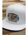 Image #2 - Lazy J Ranchwear Men's Red Stock Ball Cap, White, hi-res