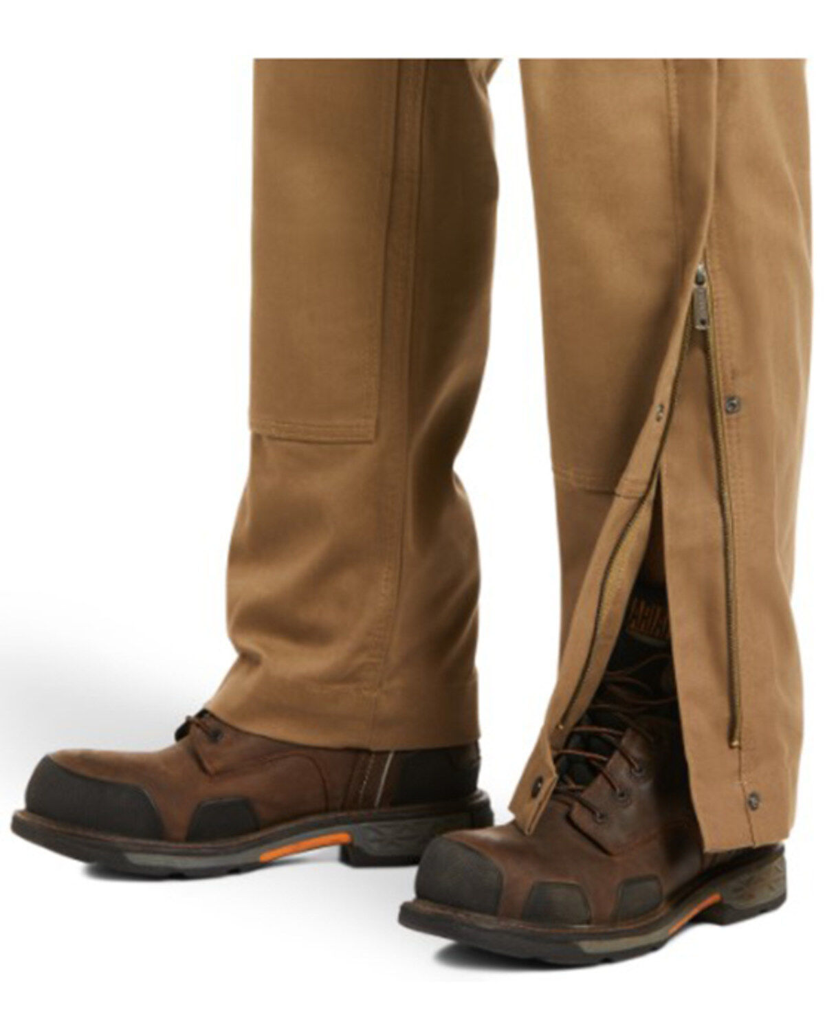 Image #3 - Ariat Men's Field Rebar Duracanvas Unlined Bib Work Overalls, Beige/khaki, hi-res