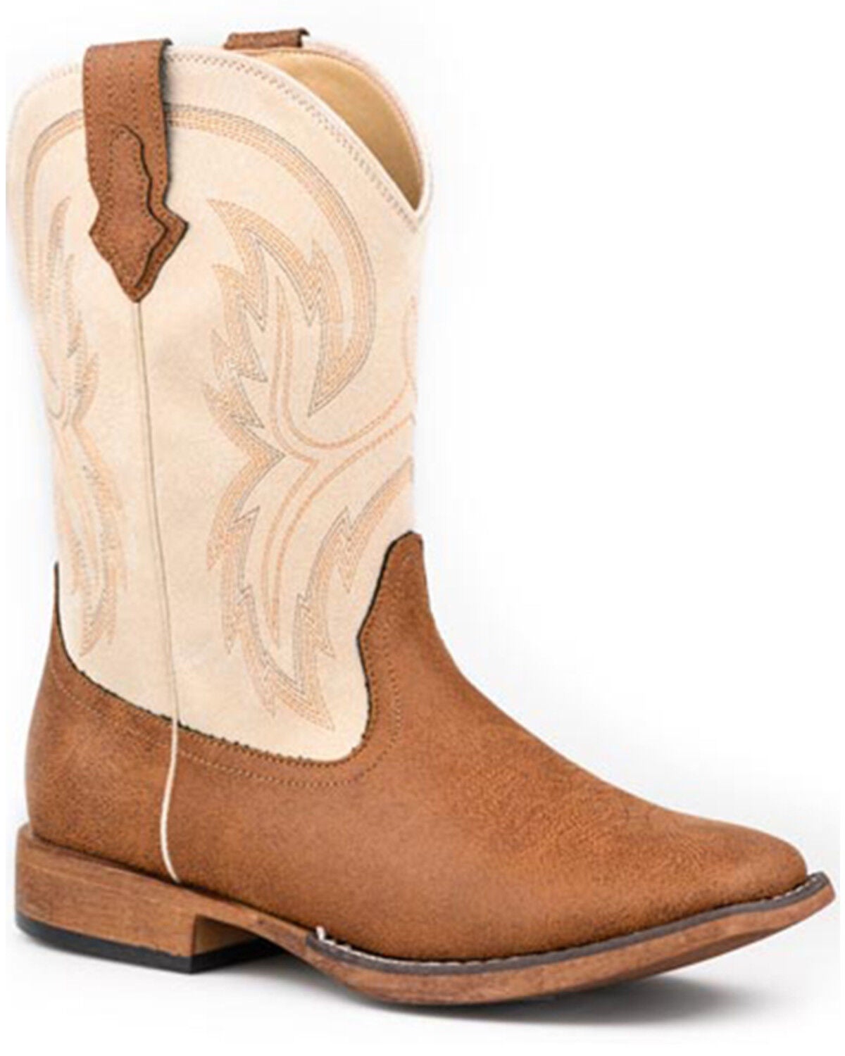 Image #1 - Roper Men's Cowboy Classic Western Boots - Broad Square Toe, Brown, hi-res