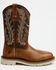 Image #2 - Cody James Men's 11" Pull-On Work Boots - Steel Toe, Brown, hi-res