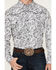 Image #3 - Cowboy Hardware Men's Paisley Print Long Sleeve Snap Western Shirt, White, hi-res