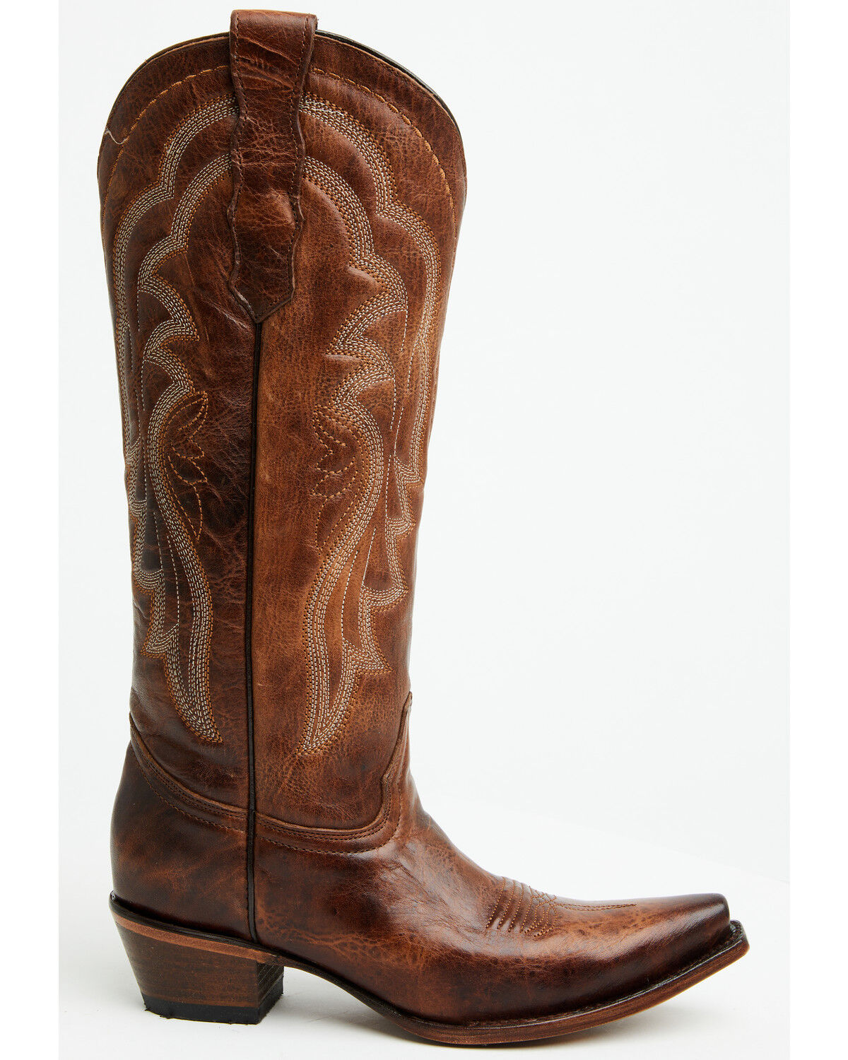 Image #2 - Circle G Women's Shedron Tall Western Boots - Snip Toe, Red, hi-res