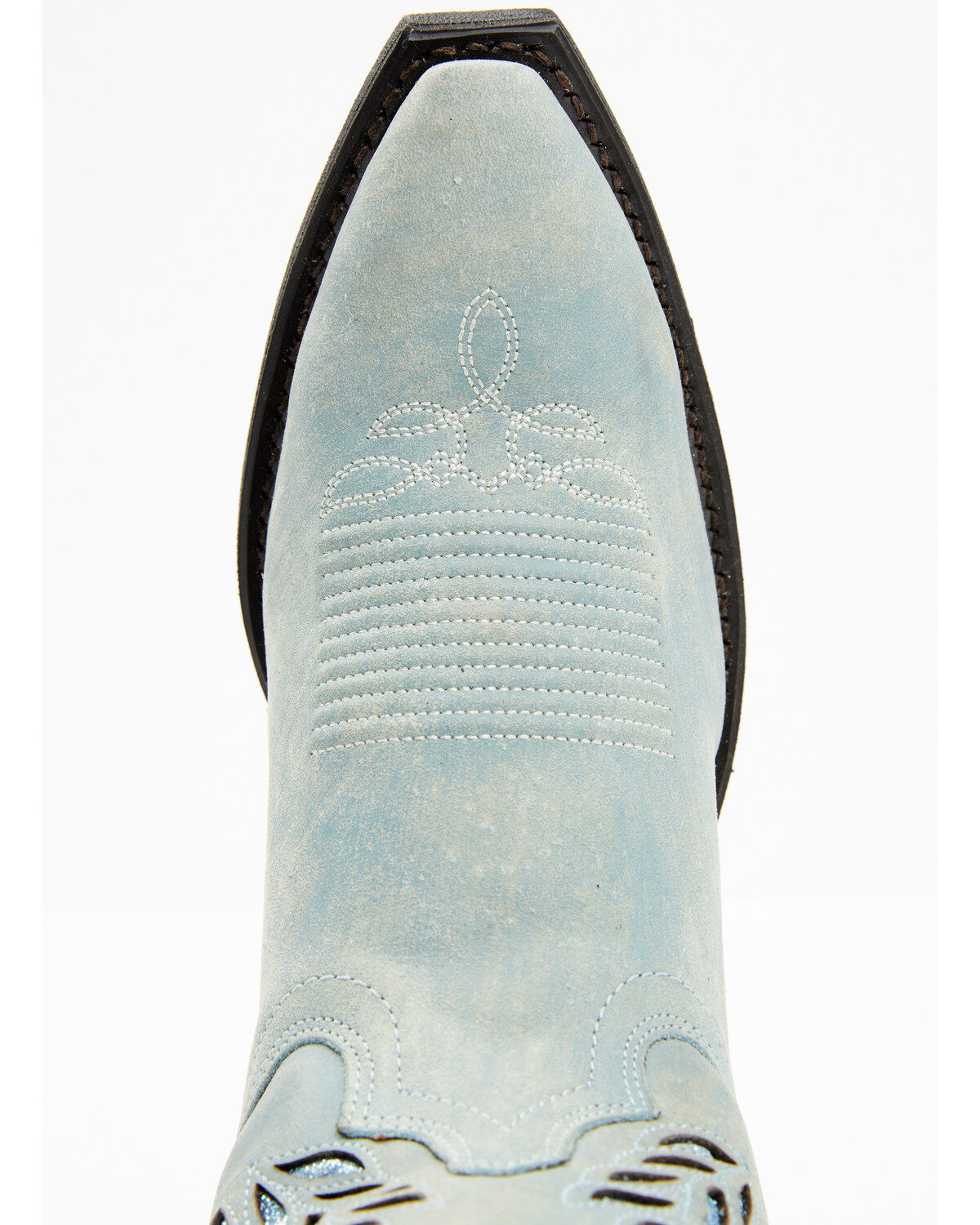 Image #6 - Dingo Women's Sweet Water Western Fashion Booties - Snip Toe, Blue, hi-res