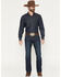 Image #1 - Ariat Men's M7 Hampton Dark Wash Slim Straight Stretch Denim Jeans, Dark Wash, hi-res