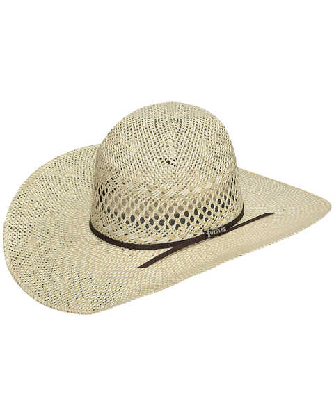 Image #1 - Twister Twisted Weave Straw Cowboy Hat, Natural, hi-res