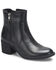Image #1 - Born Women's Rigby Double Zipper Booties - Round Toe, Black, hi-res