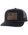 Image #1 - Hooey Men's Liberty Roper Trucker Cap, Black, hi-res