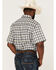 Image #4 - RANK 45® Men's Sponsor Plaid Print Short Sleeve Button-Down Western Shirt, Multi, hi-res