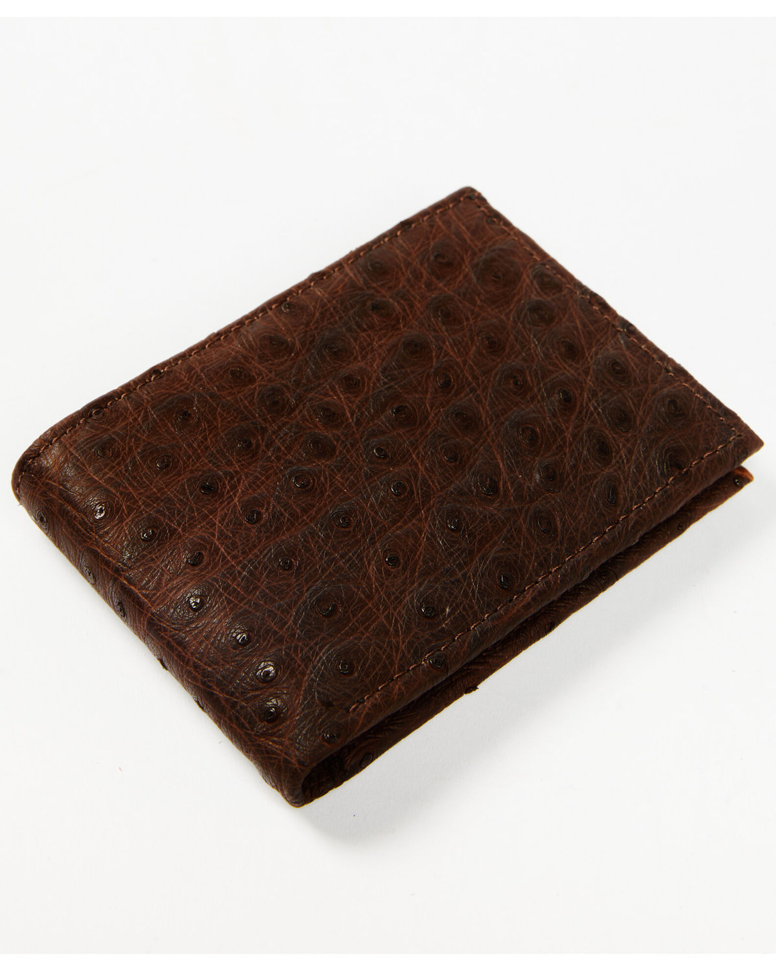 Ostrich Leather Wallets Mens Bifold Wallets - Real Mens Wallets