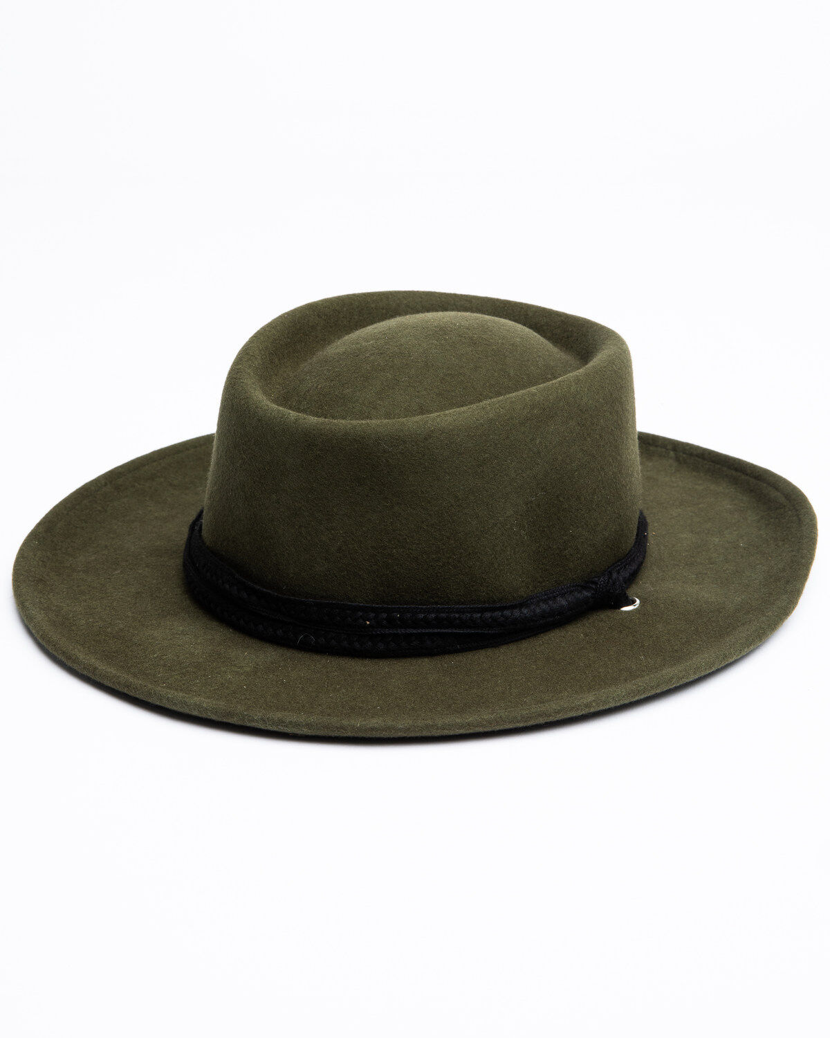 Image #1 - Shyanne Women's Moss Green Wool-Felt Gambler Hat, Moss Green, hi-res