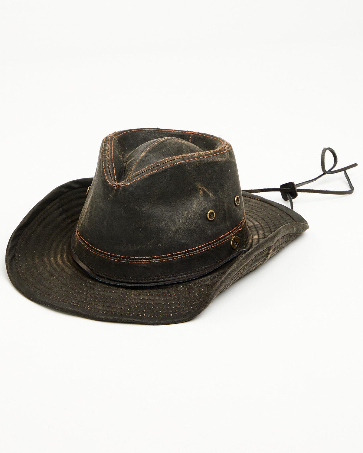 Image #1 - Cody James Men's Weathered Cotton Work Sun Hat, Brown, hi-res