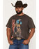 Image #1 - Wrangler Men's Wild Ride Vintage Fit Logo Short Sleeve Graphic T-Shirt, Black, hi-res