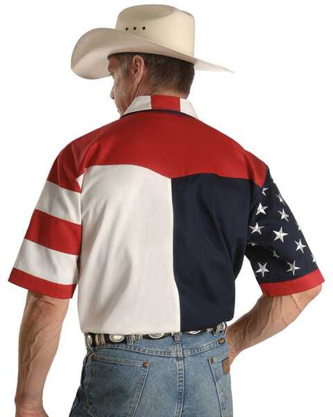 Image #2 - Rangewear by Scully USA Flag Western Shirt - Big & Tall, , hi-res