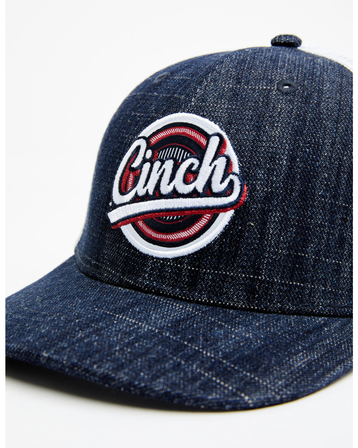 Image #2 - Cinch Men's Embroidered Circle Logo Ball Cap, Navy, hi-res