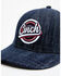 Image #2 - Cinch Men's Embroidered Circle Logo Ball Cap, Navy, hi-res