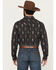 Image #4 - Gibson Trading Co Men's Tiki Torch Paisley Print Long Sleeve Snap Stretch Western Shirt, Black, hi-res